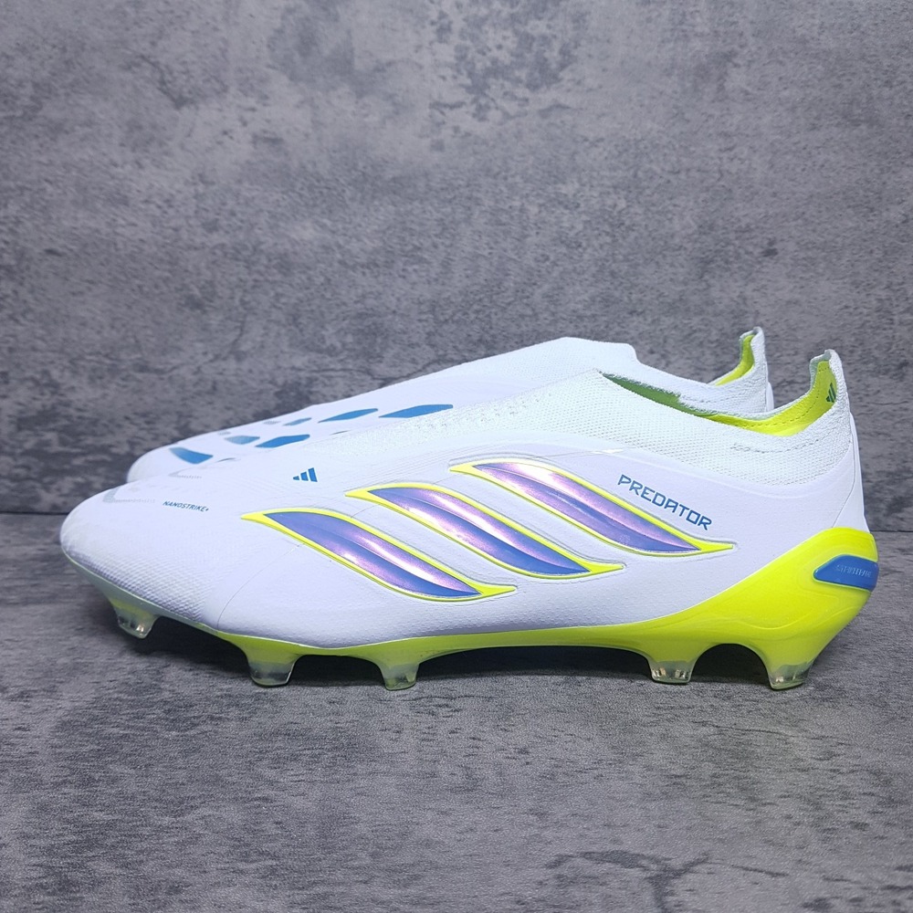 ADIDAS Predator Elite Laceless LL FG Soccer Cleats Mens Size 11 Blue JS0410